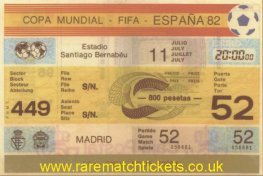 1982 wc m52 final ITALY 3 W GERMANY 1 (unused)
