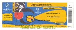 1999 cl final MANCHESTER UTD 2 BAYERN MUNICH 1 (unused)