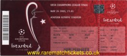2005 cl final LIVERPOOL 3 AC MILAN 3 (unused)